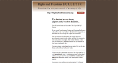 Desktop Screenshot of bulletin.rightsandfreedoms.org